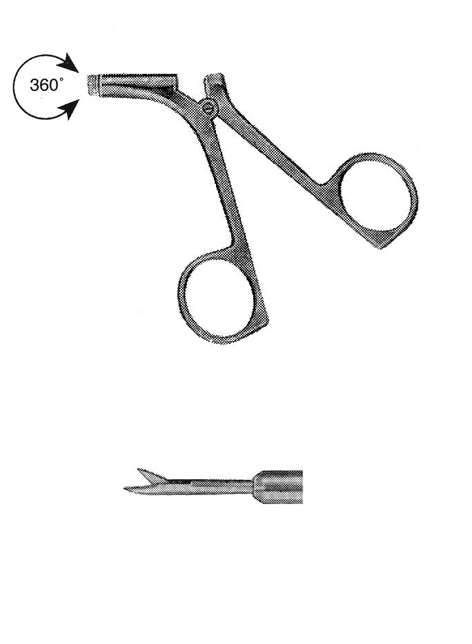 İZOLESİZ MAKAS R MODEL SAPLI  ÇAP : 5MM L:43CM